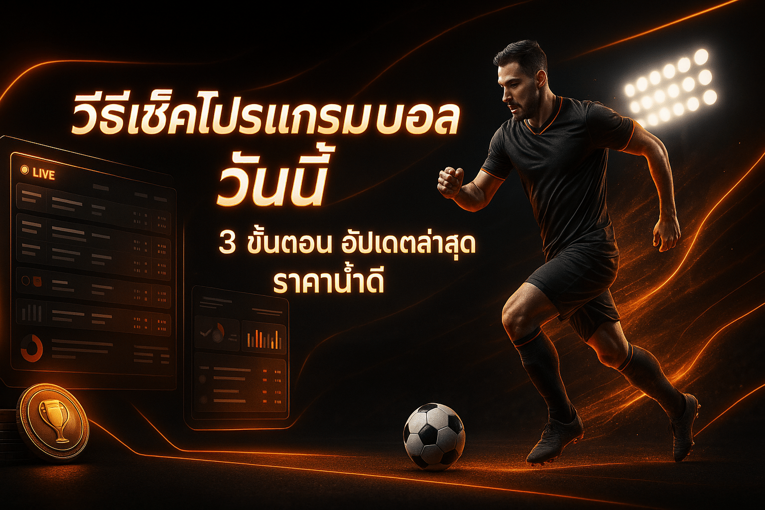 วิธีเช็คโปรแกรมบอล วันนี้