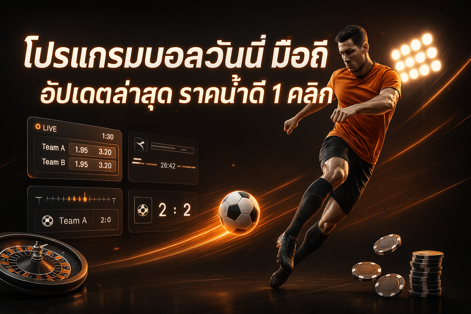 โปรแกรมบอลวันนี้ มือถือ