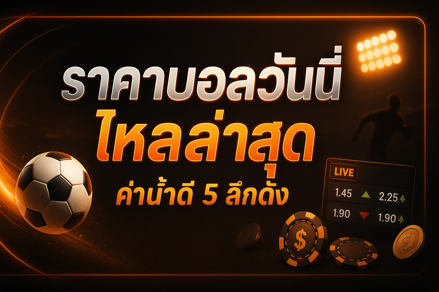 ราคาบอลวันนี้ ไหลล่าสุด